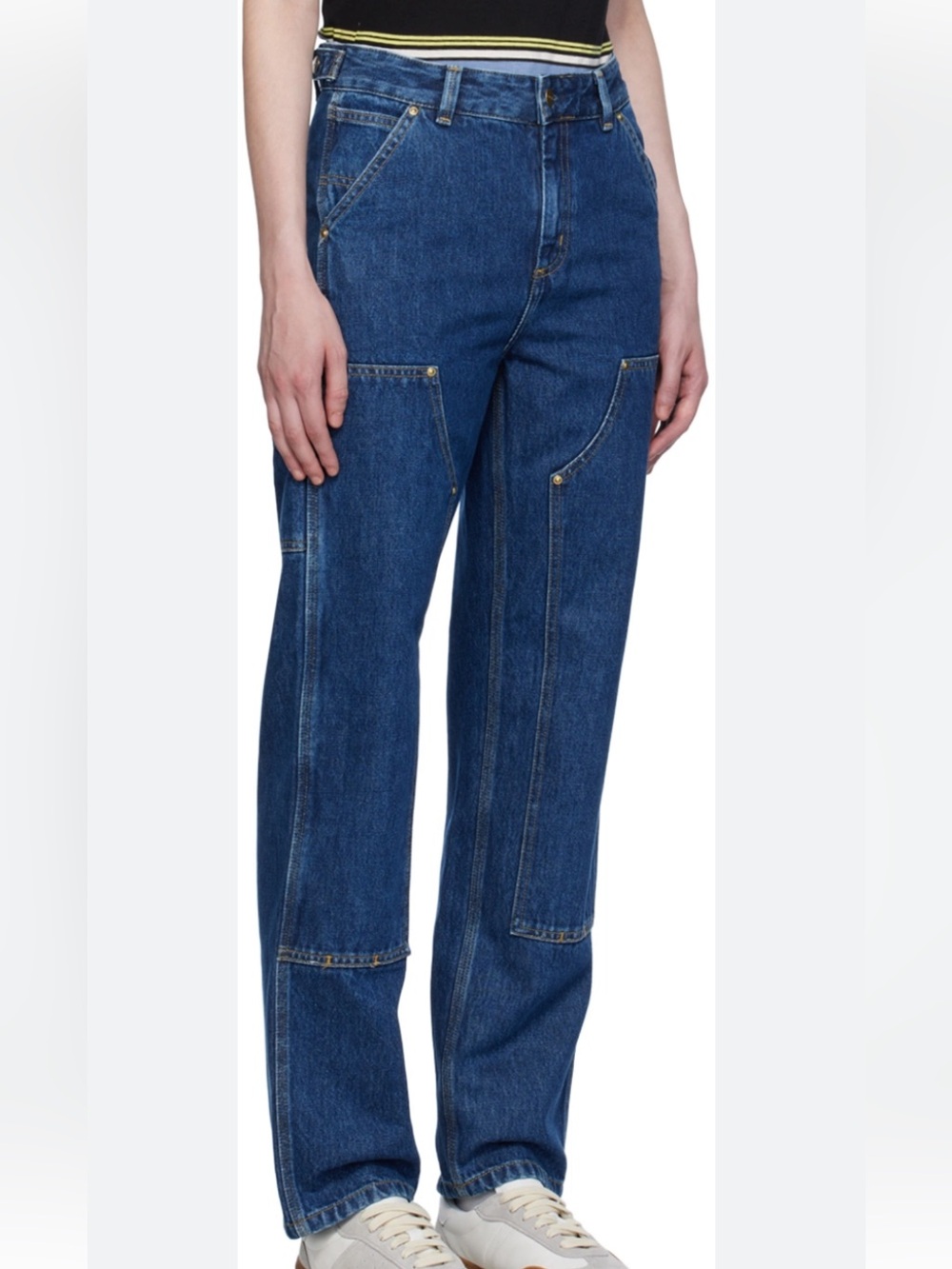 Carhartt WIP Nashua Double Knee Blue Jeans